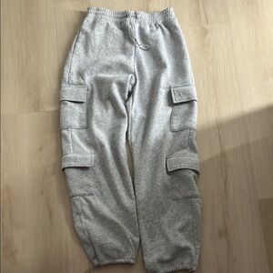 Gray Cargo Sweatpants